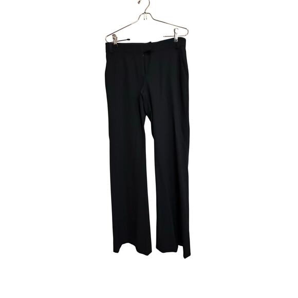 Piazza Sempione Navy Women's Flare Leg Bootcut Slacks Pants Wool Blend 42 - Picture 1 of 11